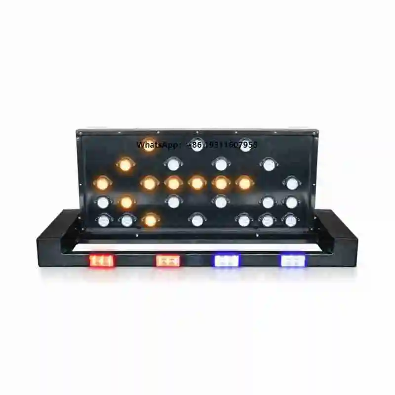 

Traffic Amber Warning Light Dicrectional Sign Safety Construction Car Mounted Arrow Board