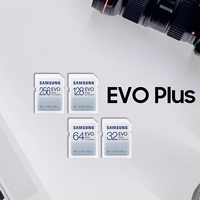 Original SAMSUNG EVO Plus SD Card 130MB/s Memory Card MicroSD 32GB 64GB 128GB 256GB C10 UHS-I 4K and FHD Video Camera SDXC SDHC