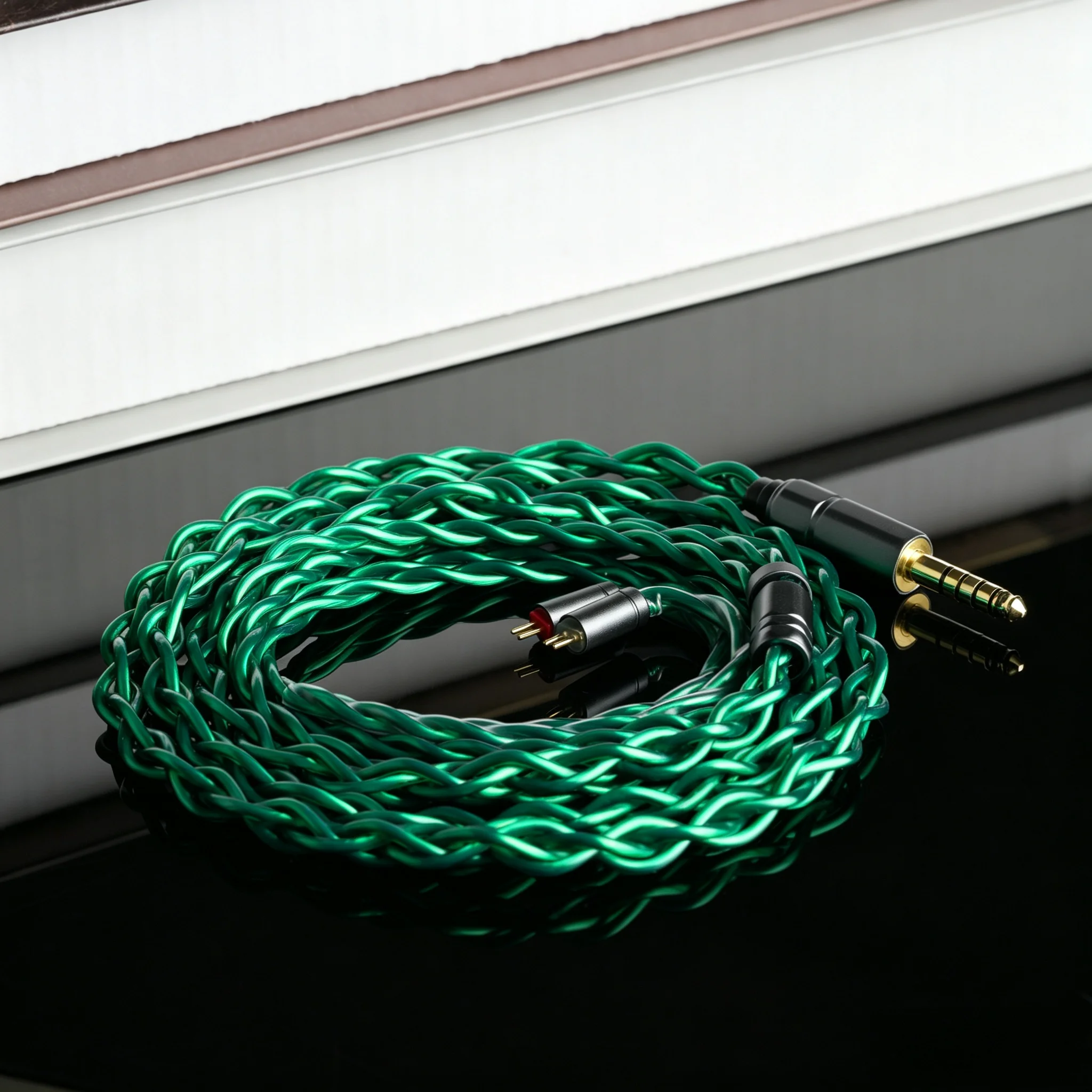 XINHS Ed26 HIFI-Kopfhörer-Upgrade-Kabel 0,78mm MMCX IE900-Stecker Kompatibel mit Sennheiser Tangzu IEMs Maßgefertigtes Audiokabel – Detail 9