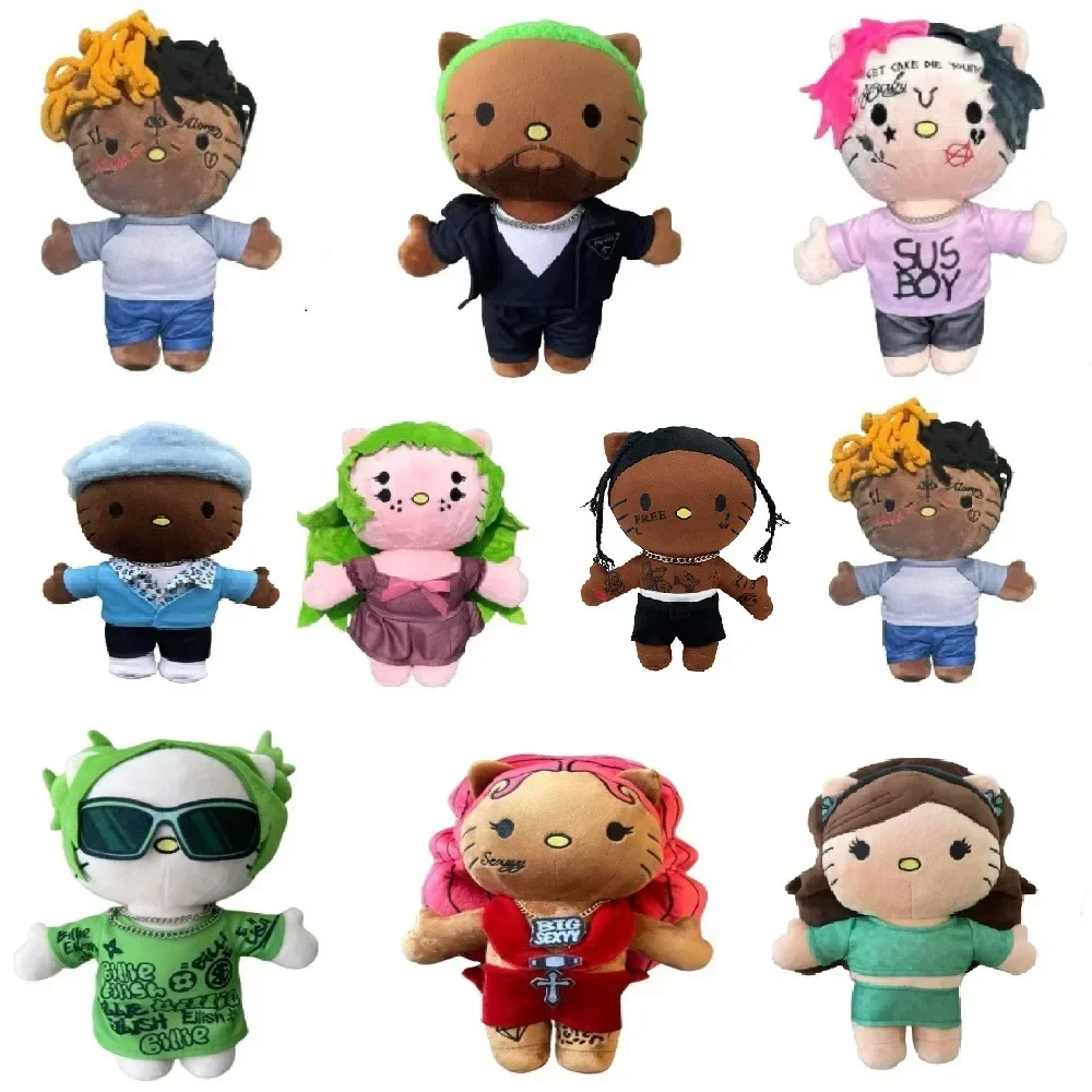 Travis Scott Plush Doll Hello Selena Plush Toys Cute Cartoon Anime Plush Doll Soft Stuffed Dolls Room Decoration Kids Toy Gifts