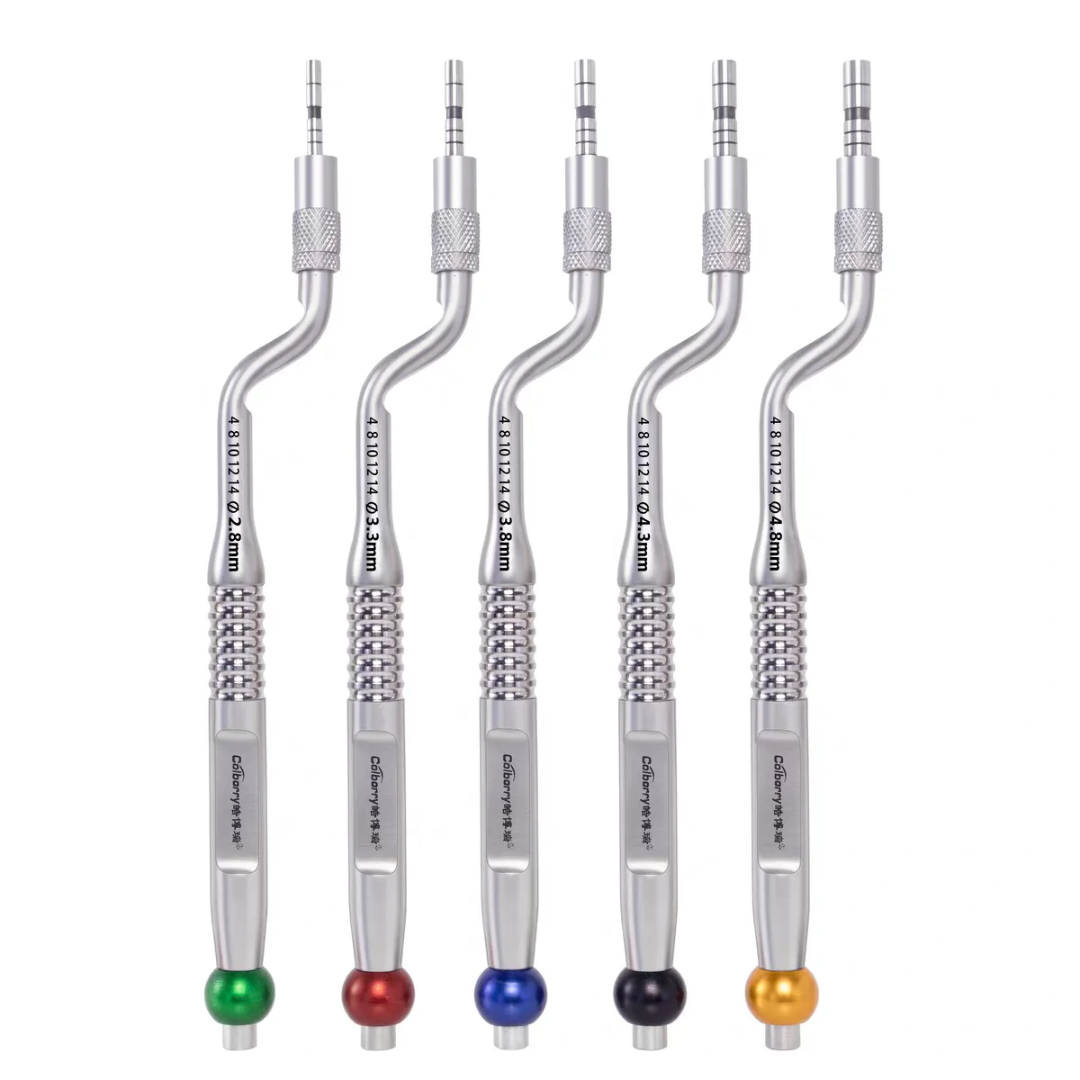 

Набор из 5 остеотомов для синус-лифтинга с контейнером для стерилизации, вогнутые круглые концы, инструменты для дентальных имплантатов, стоматологические инструменты