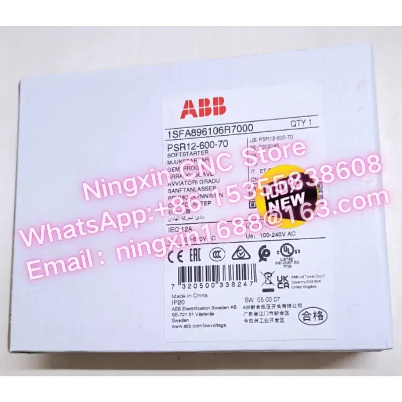New original PSR12-600-70 PSR6-600-70 PSR25-600-70 PSR3-600-70 PSR16-600-70 PSR9-600-70 PSR30-600-70 soft starter