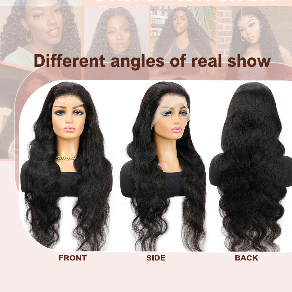 13x4&13x6&4x4 Lace Front Wigs Human Hair Body Wave  Pre Plucked 180 Density Lace Frontal Wigs Human Hair for Women