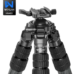 WEYLLAN HN403 40mm Carbon Fiber Tripod for Hunting 70.49'' with Built-in 52mm Ball Head Load 30kg