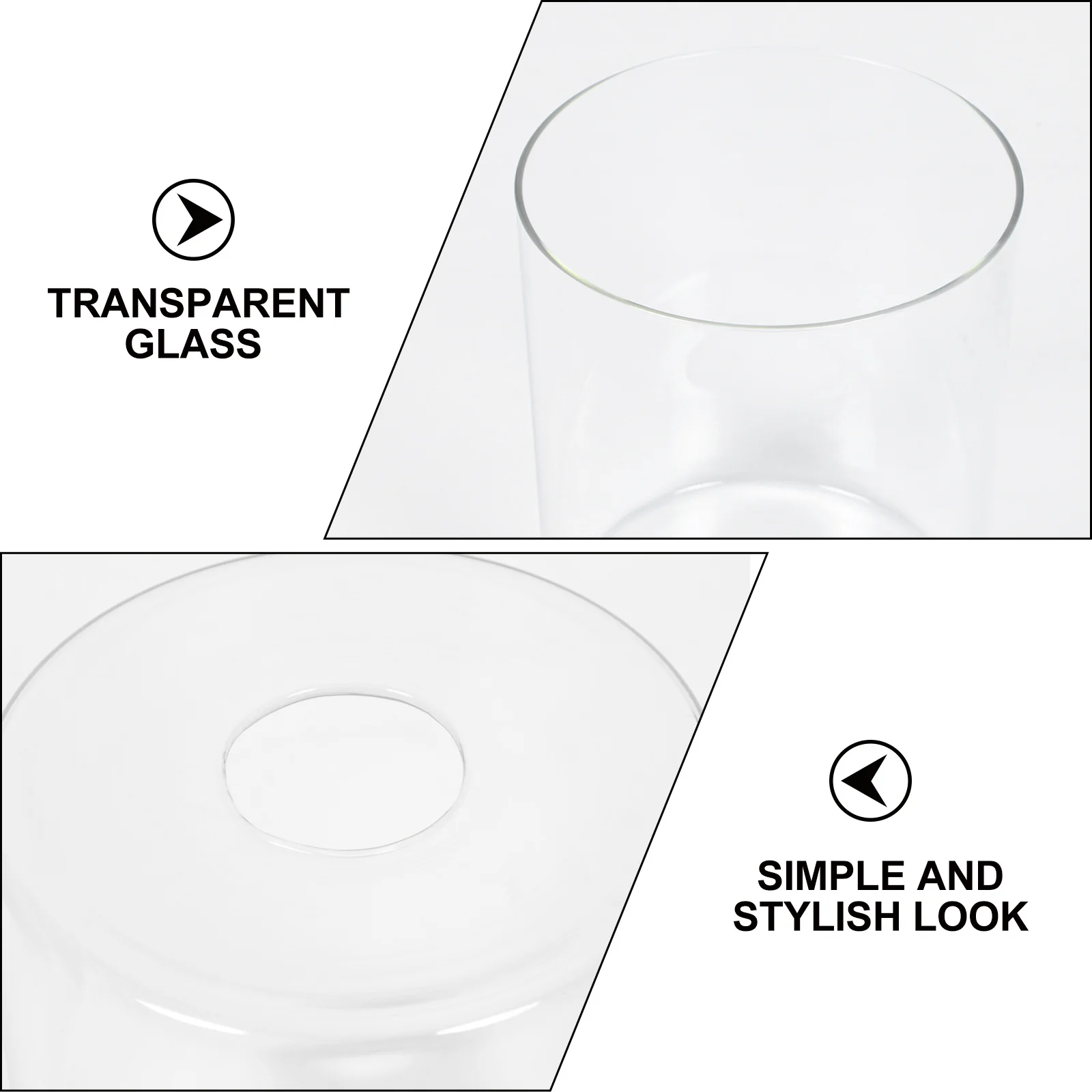 

1Pcs Chic Glass Lampshade and Reusable Transparent Cover for Modern Decoration Glass Lamp Cover Clear Lampshade