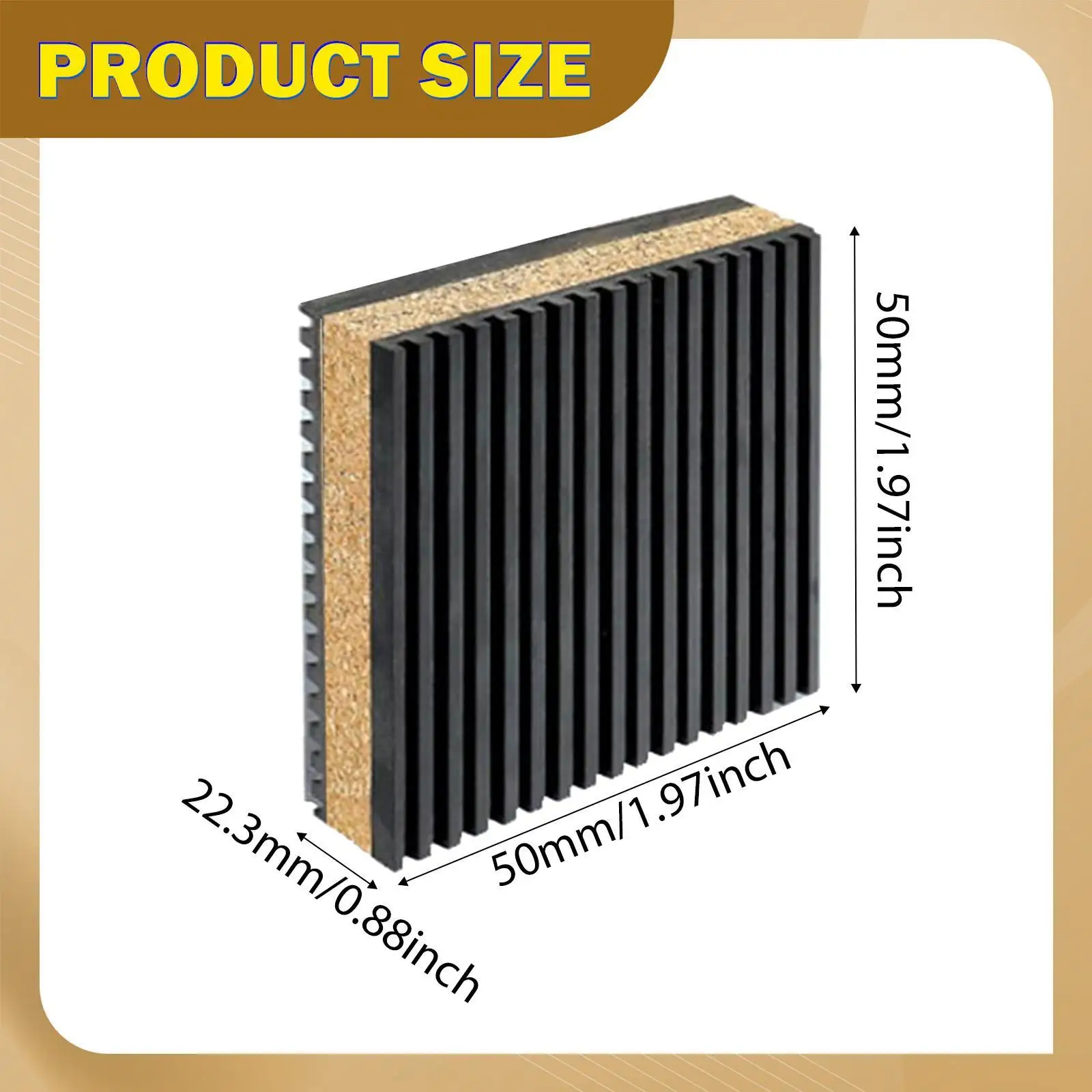 EVA Cork Anti Vibration Pad Sound Isolation Pad Floor Protection Damping Mat for Washers Exercise Machine Fitness Equipment