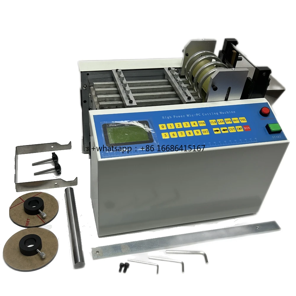 

350W 800W Automatic Heat Shrinkable Tube Cutting Machine Small PVC Pipe Silicone Rubber Tube Slicing Machine 220V 110V