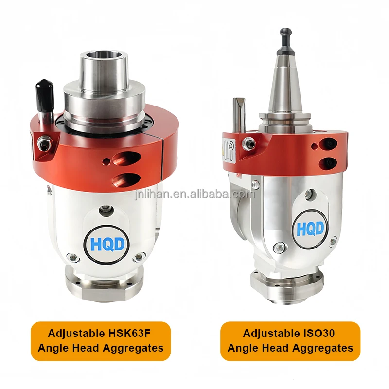 HQD 7000Rpm Angle Head CNC HSK63F Router & Milling Machine 90 ISO30 Adjustable Head 1 Year Warranty 6kg Lightweight