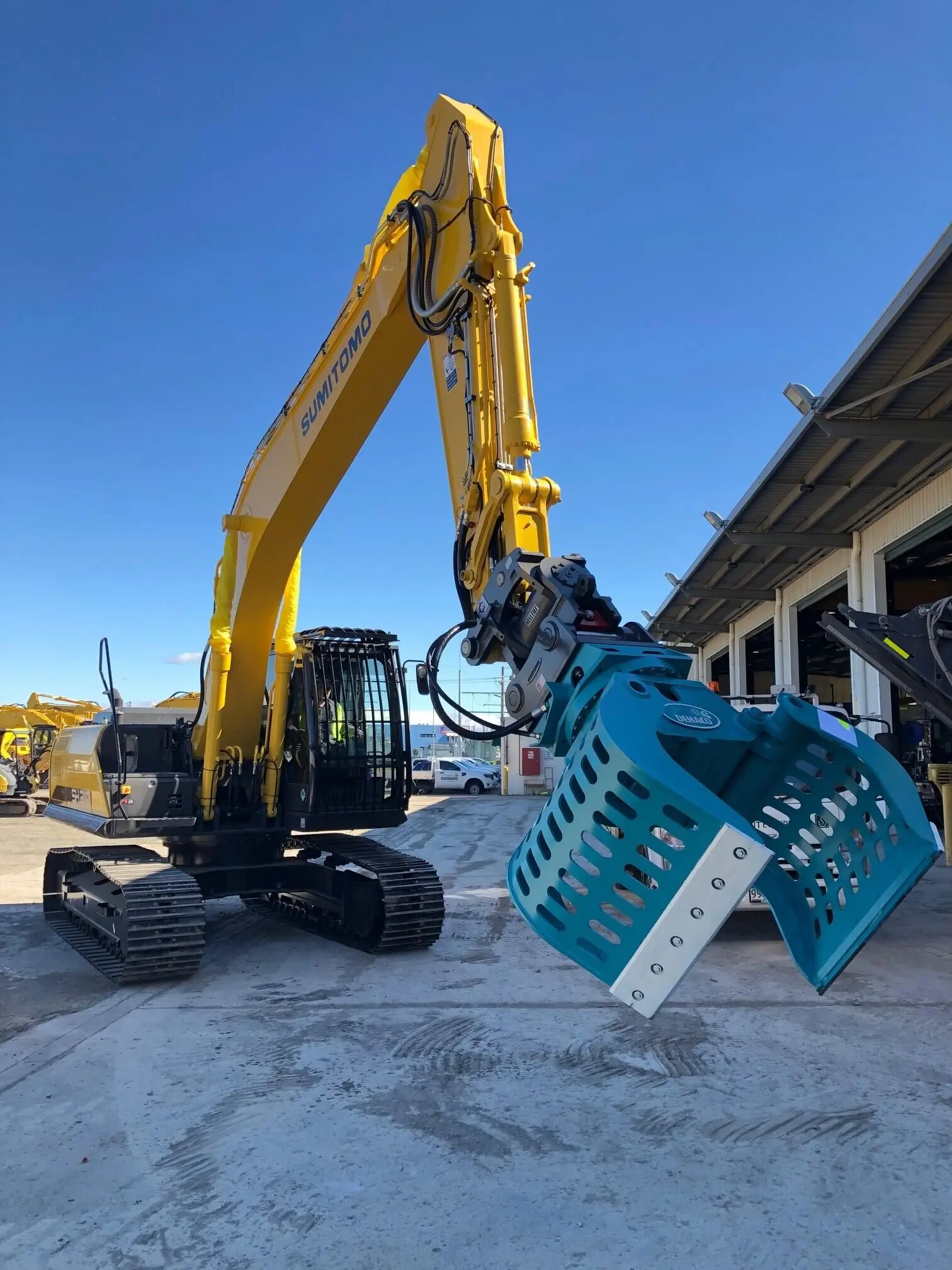 Enganche de inclinación hidráulico del acoplador rápido de la inclinación del excavador del alto rendimiento para el excavador