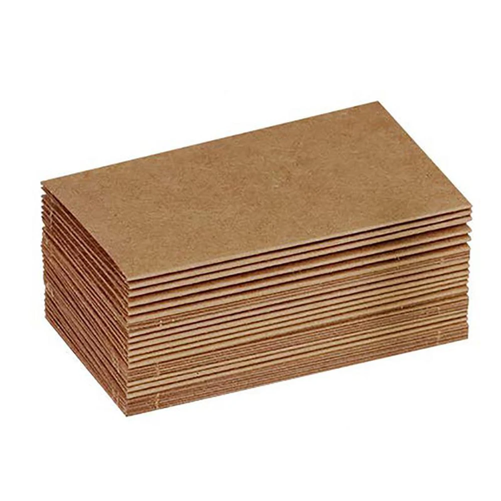 120Pcs Vintage Blank Kraft Paper Table Number Name Card Place Cards Wedding Birthday Party Decoration Invitations