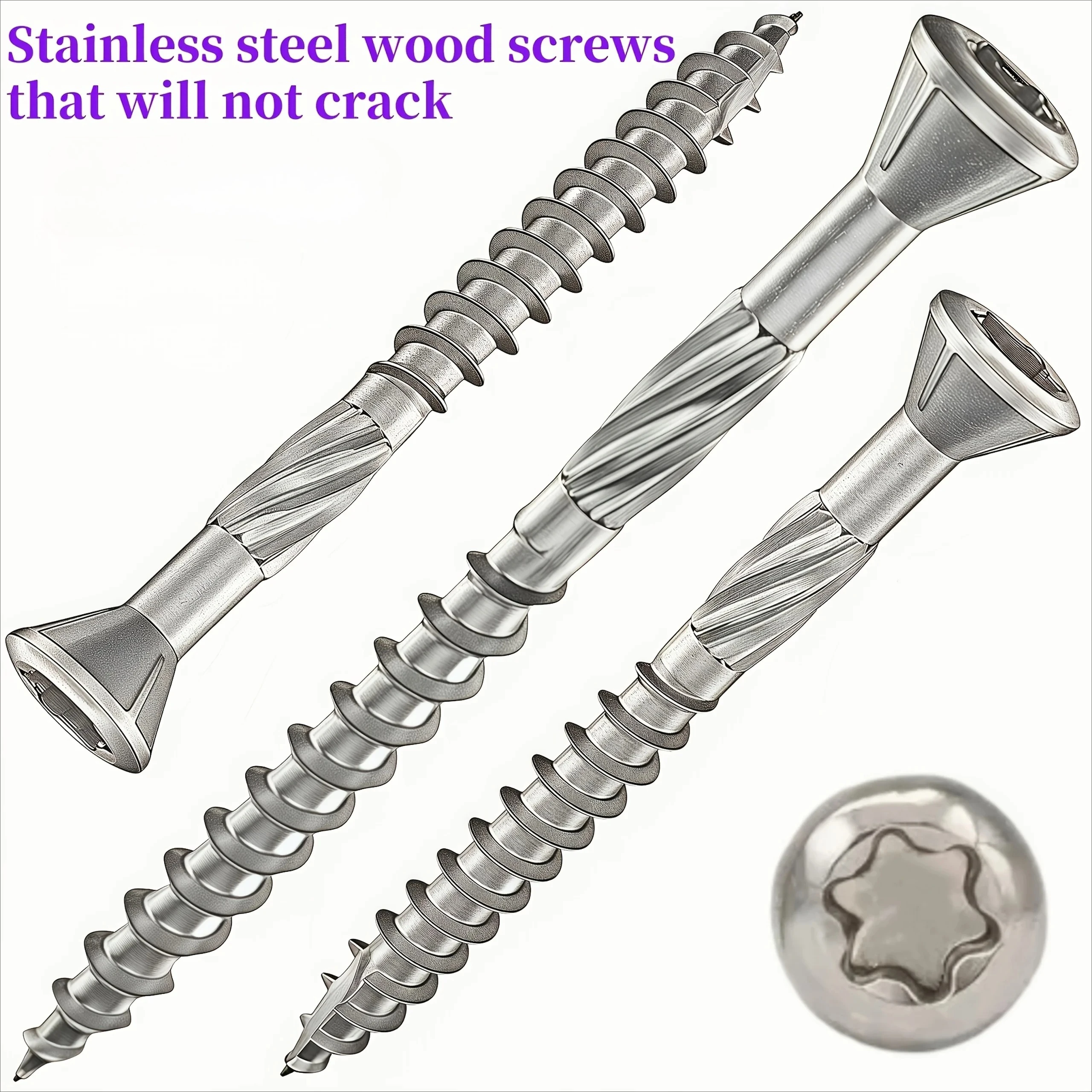 110-150-pieces-of-stainless-steel-self-tapping-deck-wood-screws-for-decking-fence-assembly-outdoor-wood-installation