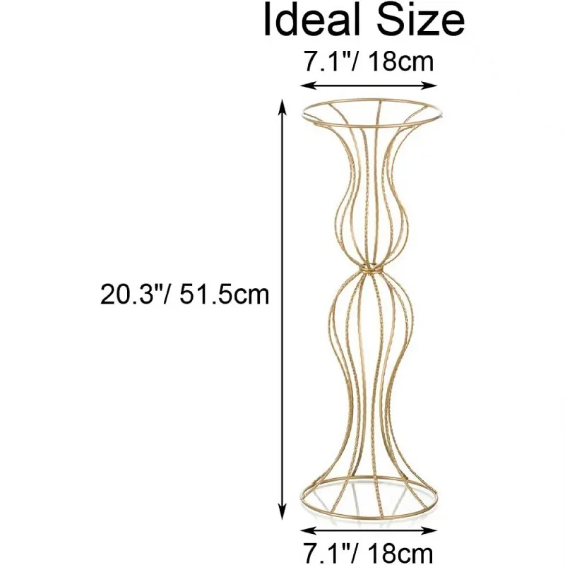 Wedding Venue Table Centerpieces Floral Road Guide, Flower Stand, Festival Party Tabletop Vase, Hotel Banquet Holder 5pcs