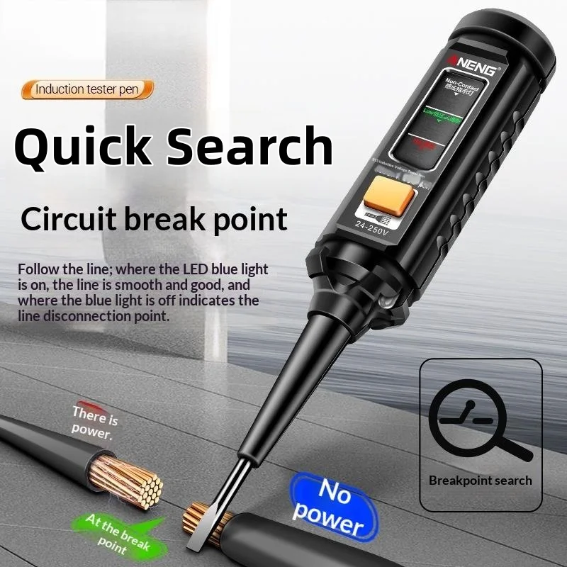 1/3Pcs Highlight Color Light Professional AC Voltage Detection B15 Induction Teste Pen Electrician Screwdriver Testing Tools