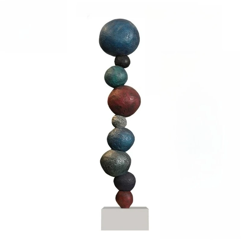 LMM living room fiberglass hotel lobby sculpture large floor abstract high-end artwork