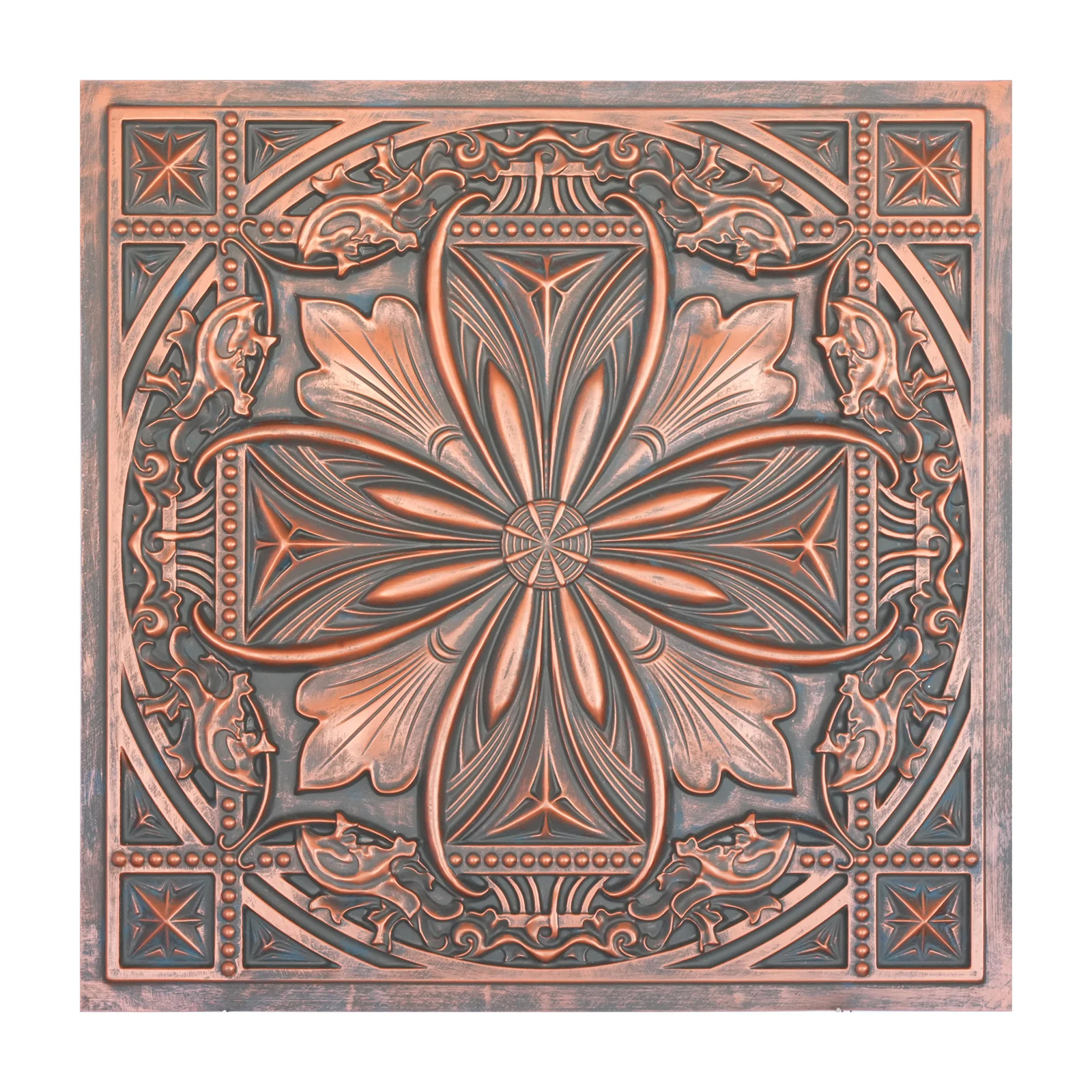 

False Tin Ceiling tile cafe pub restaurant wall ceiling panels PL10 Rustic copper 10pcs/lot