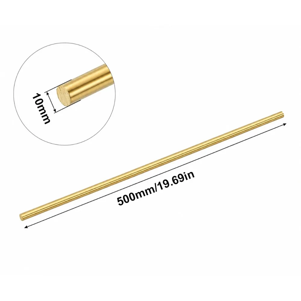 Durable Diameter 2-100mm Brass Round Bar Length 500mm Round Brass Rod Metal Round Bar