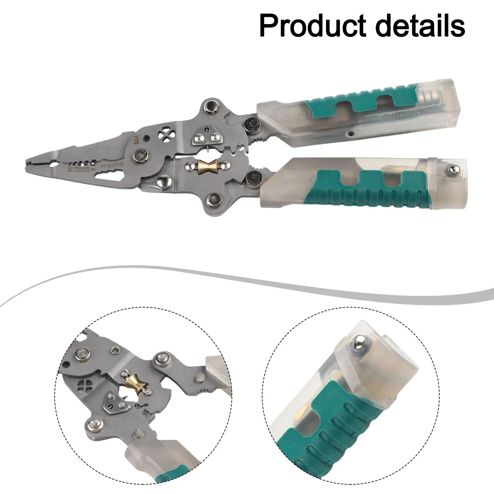 Abrasion Resistant Wire Plier Cable Cutting Tool Wire Stripping Plier Abrasion Resistant Tool Improved Grip Stability