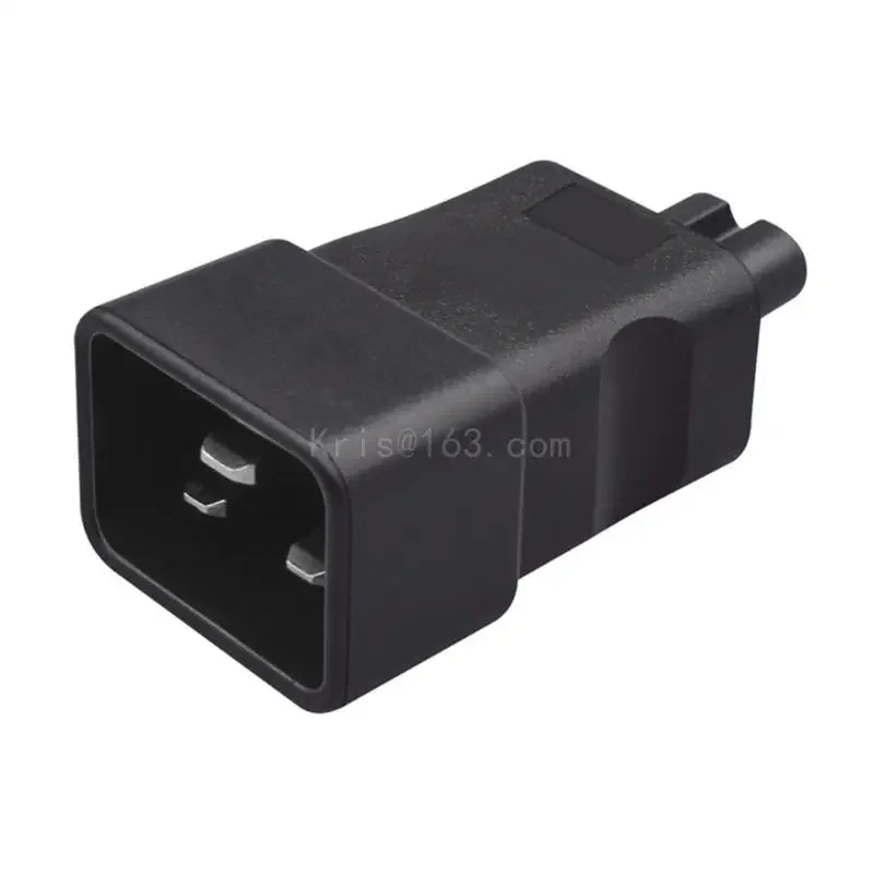 IEC320 C20 To C7 Power Cord Adapter, Male To Female Supply Connector Conversion Plug PVC