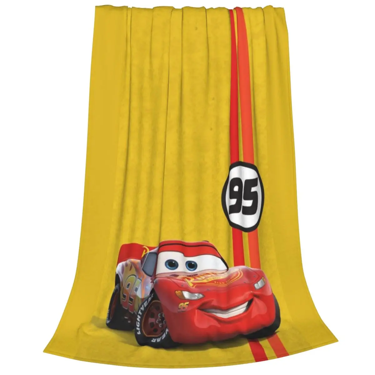 Disney Pixar Cars Soft Flannel Throw Blanket - Cozy and Lightweight Fleece Blanket for Home, Travel, and Outdoor Use All Year