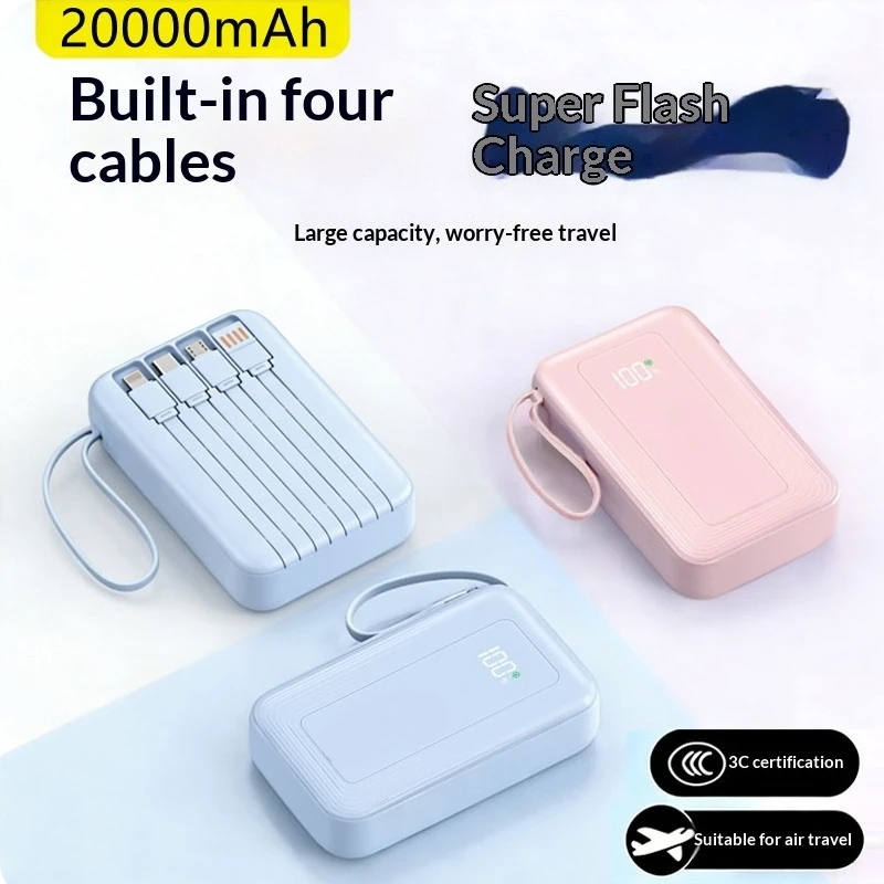 3C Certified Super Fast Charging Power Bank 2026 New Large Capacity Portable External Battery For i Phone Huawei Xiaomi vivo