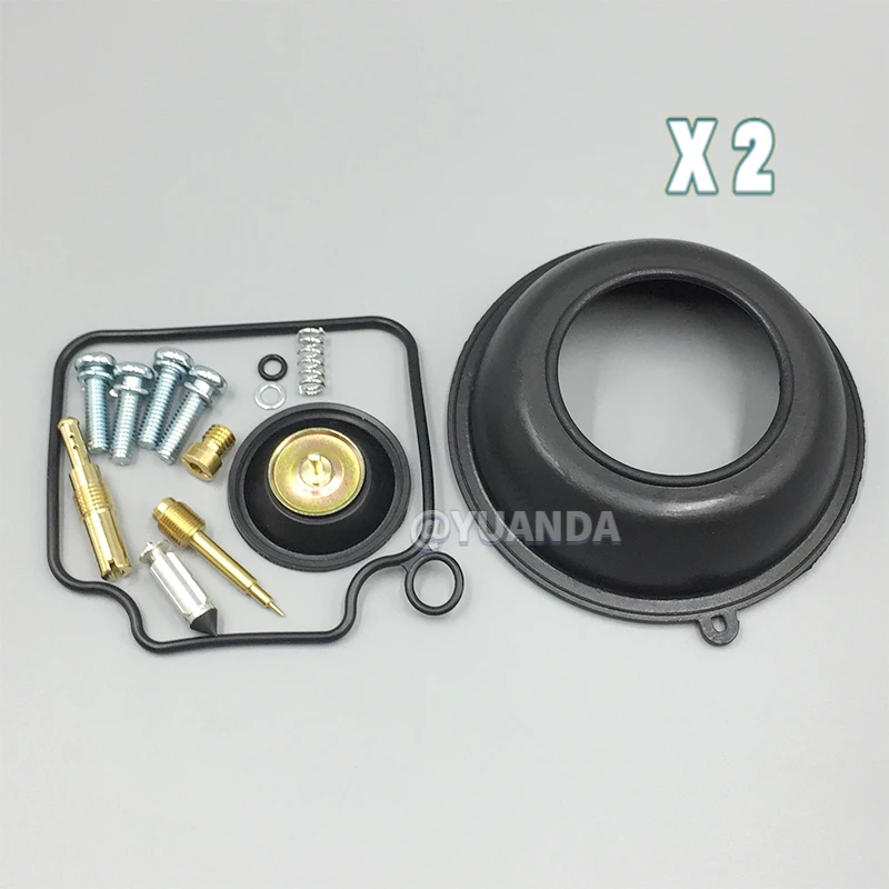 2 Sets Carburetor Repair Kit For Honda VT750c shadow 750 aero 2004 - 2008 VT 750C carb kit Vacuum Diaphragm