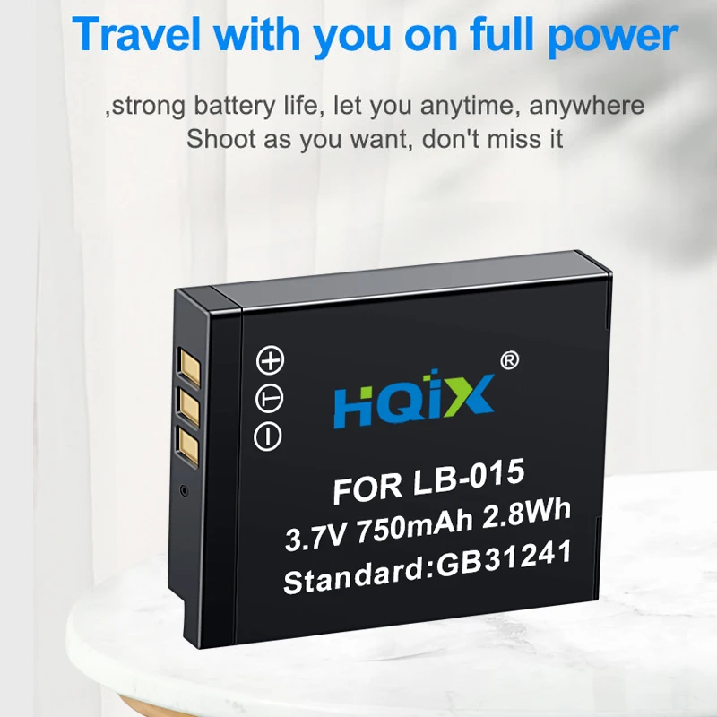 HQIX для цифровой камеры Kodak PIXPRO WPZ2 LB-015, аккумулятор с двойным зарядным устройством