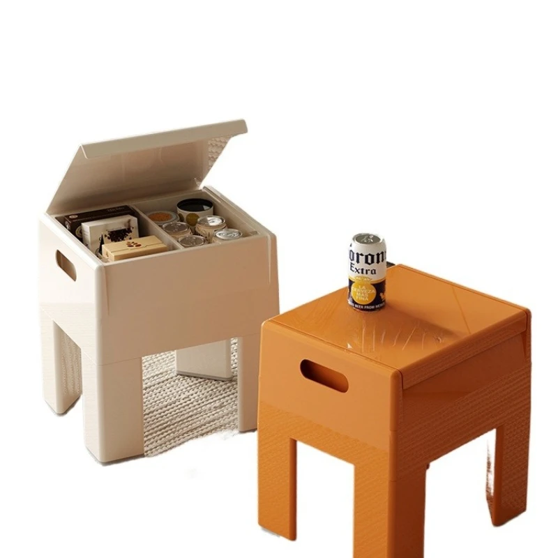 

Space storage Nordic Internet celebrity storage stool, home living room modern shoe changing stool