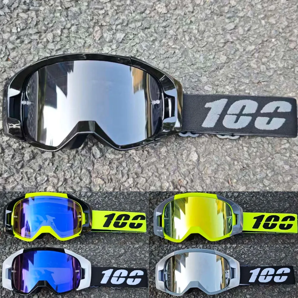 

100 Goggles Outdoor Motorcycle Glasses Lightweight Sturdy Windproof UV Protection for Touring Commuting and Off-Road Riding