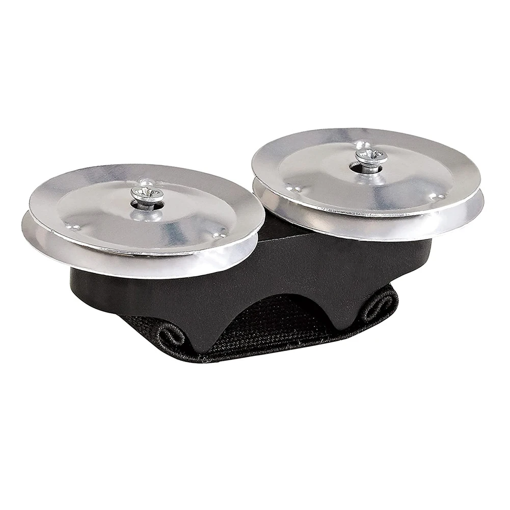 Campana de dedo de percusión de Metal, sonajero de mano, Castanets, sonajeros para tambor de Conga, tambor de Cajon