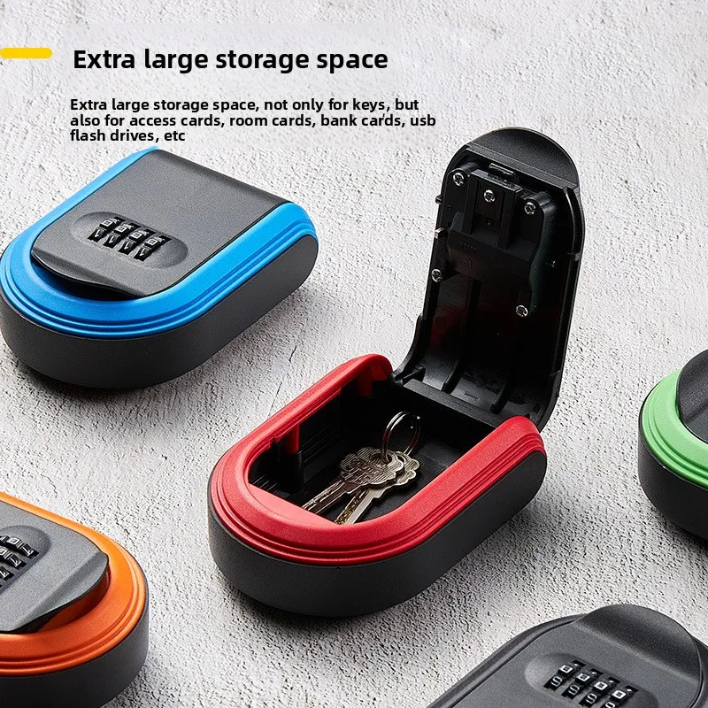 All-plastic key box with  lock, decoration accessory, promotional  storage password  for the entrance,