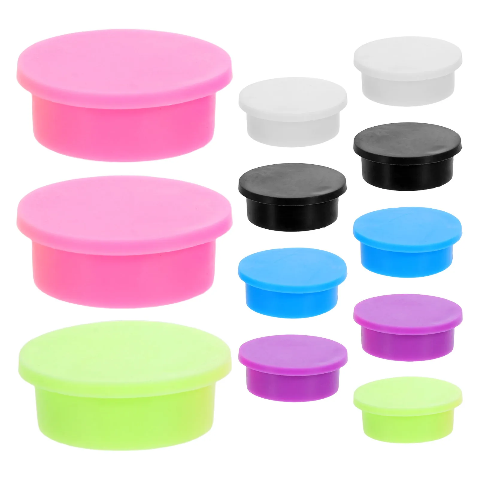 12Pcs Vial Caps Protective Seal Leakproof Dust-Resistant Covers 6 Colors for 5Ml Glass Vials Peptides Storage Reusable