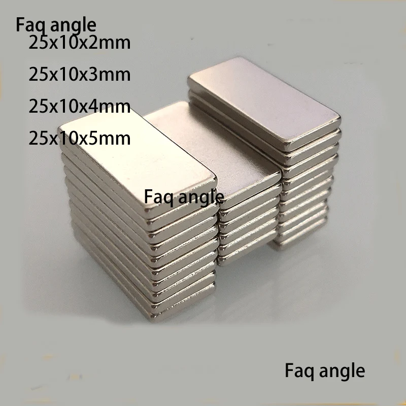 Imanes 25x10x2/3 Block Rare Earth Neodymium Iron Boron Permanent Magnetic Block Magnet  Super Strong Rectangular Square Magnets