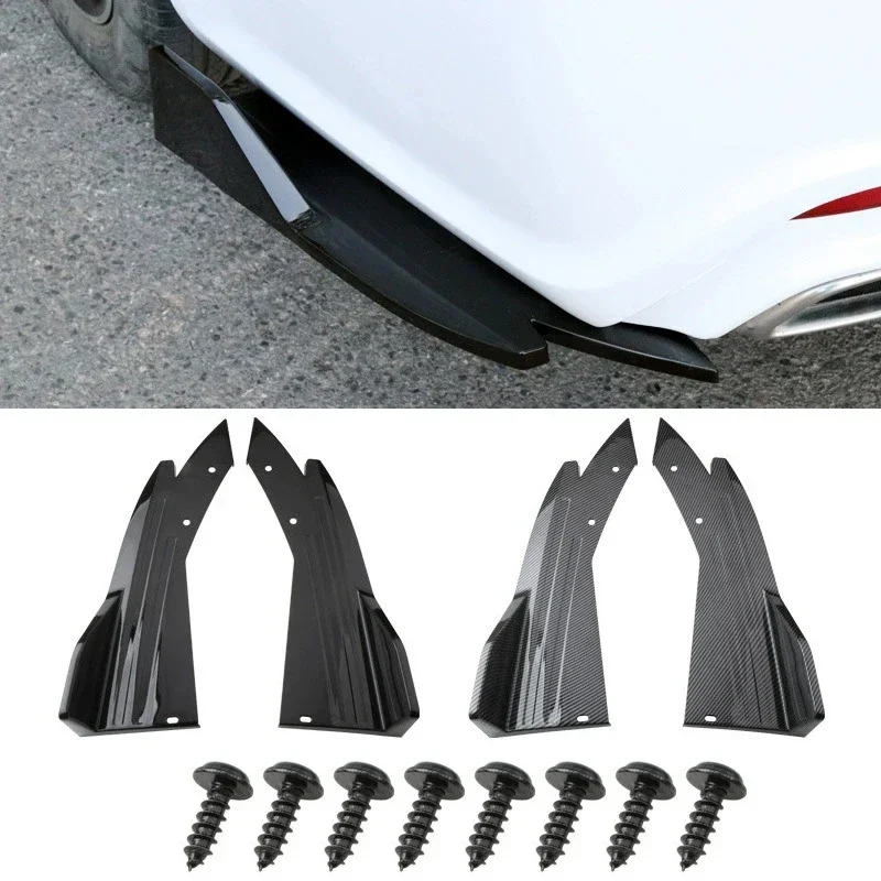 2pcs Rear Bumper Lip Diffuser Splitter Canard Protector Front Spoiler Body Kit For Mercedes Benz GLE(W166 W167 450 53 C92 C167)