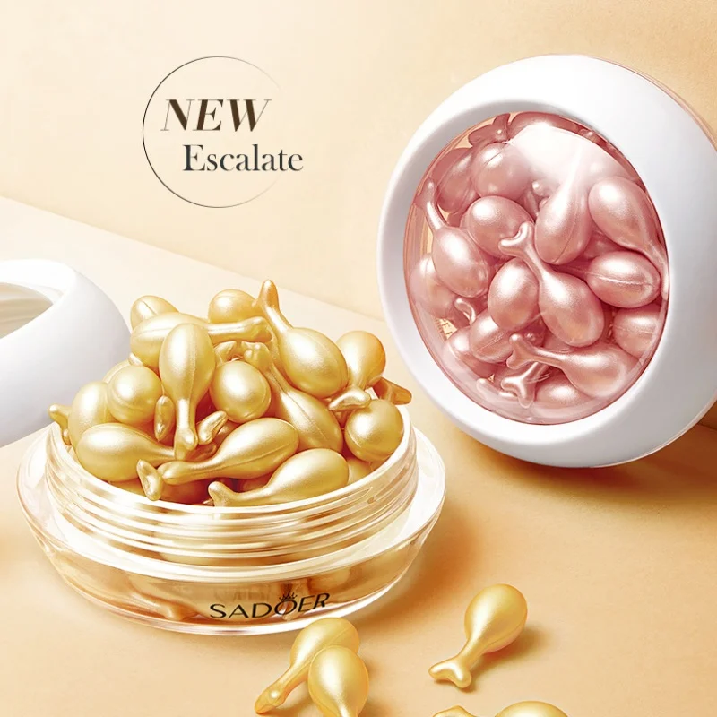 

30pcs/box SADOER Snail Rose Capsule Essence Lotion for Moisturizing Repairing Hydrating Brighten Skin