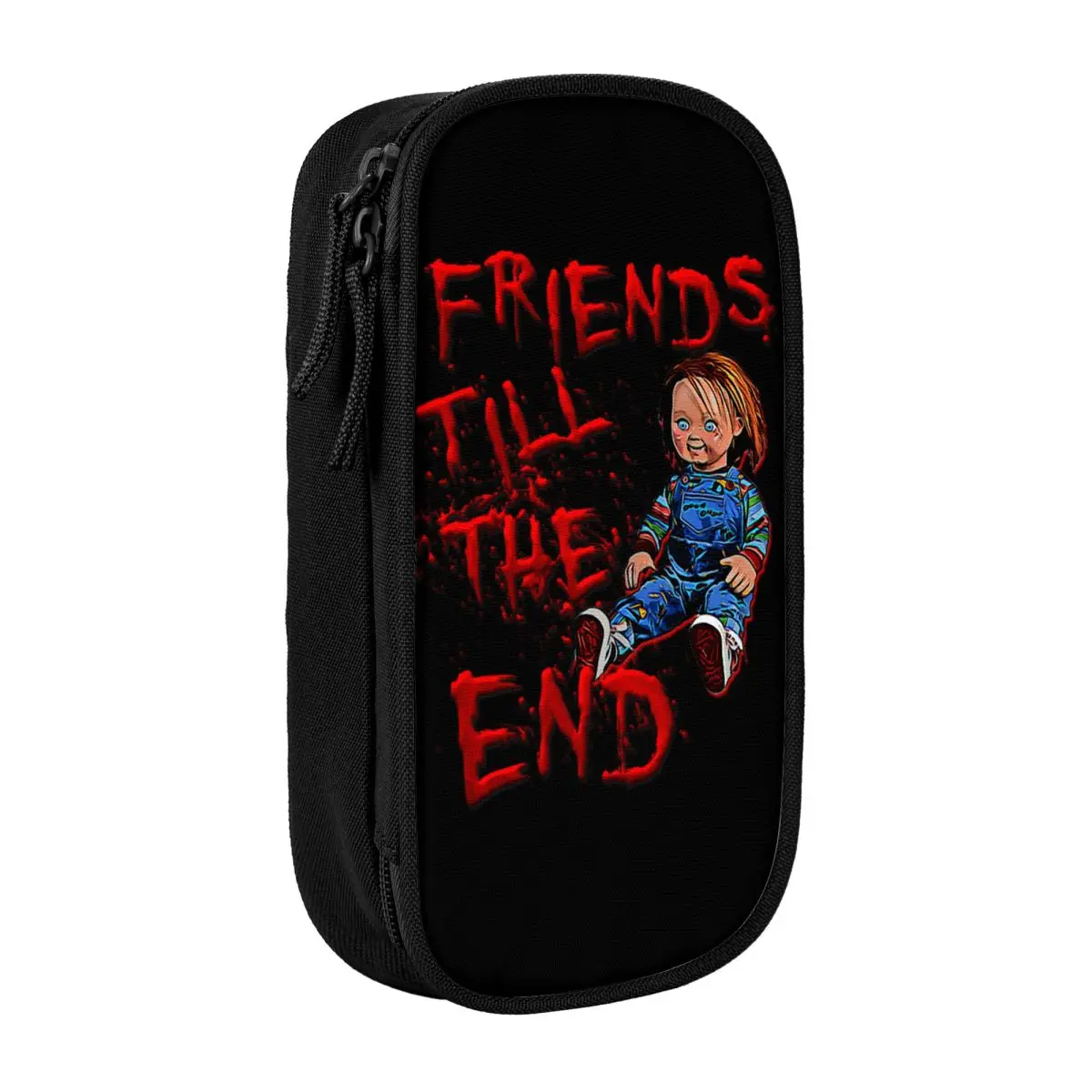 Custom Chucky Friends Cute Pencil Case Girl Boy Large Capacity Childs Play Pencil Box School Accessories