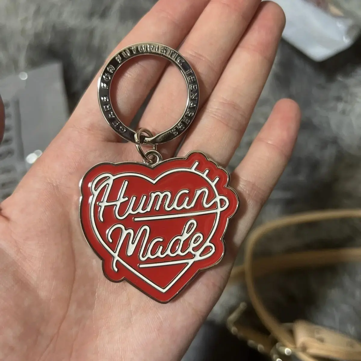 Human Made Red Heart Keychain Bag Charm Nigo Streetwear Gift for Her Him
