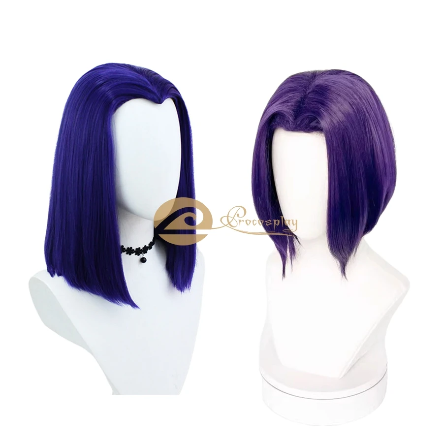 

Raven Cosplay Wig Rachel Purple Cos Hair Accessories for Women Halloween Party