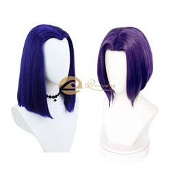 Raven Cosplay Wig Rachel Purple Cos Hair Accessories for Women Halloween Party