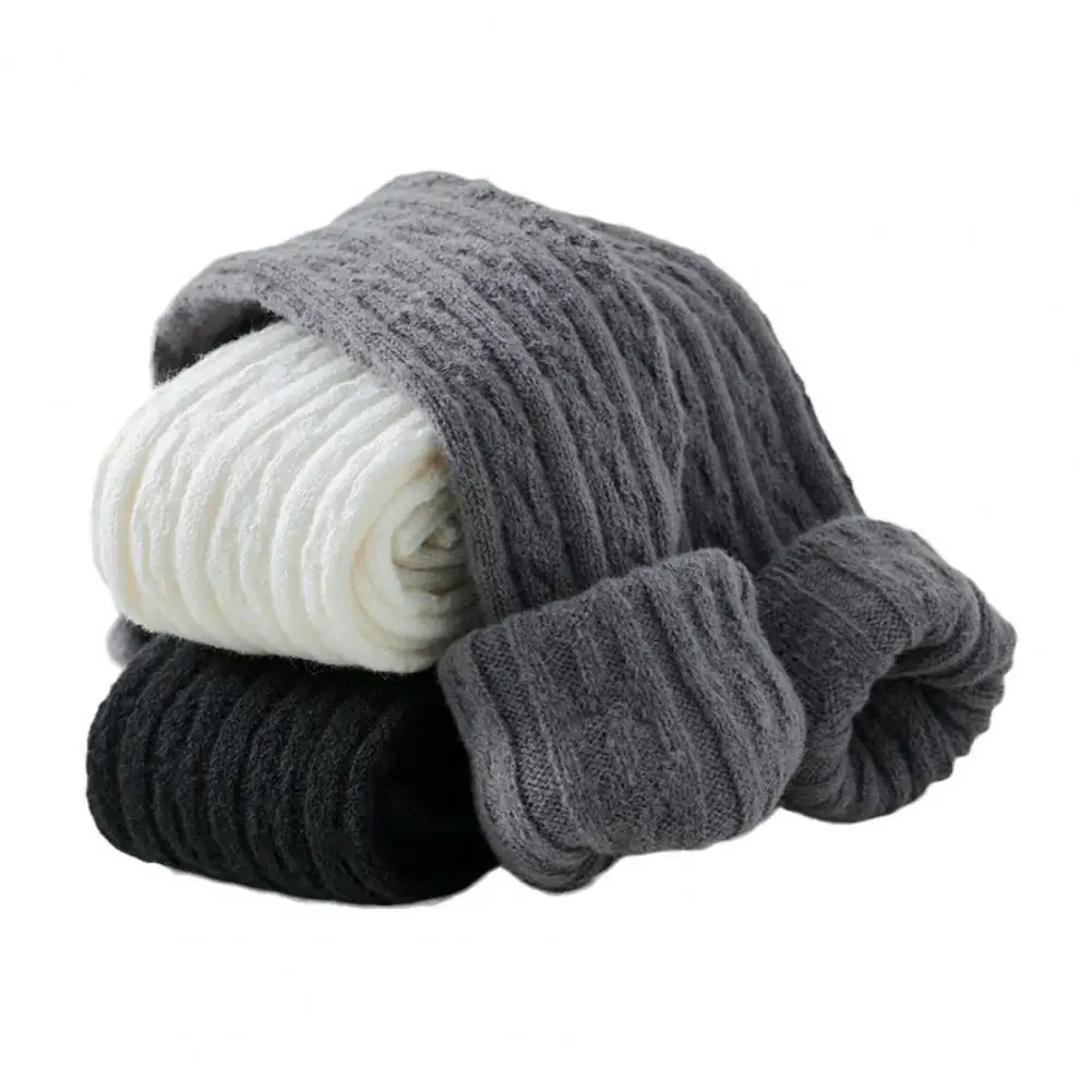 Calzini in cotone di alta qualità Calzini alti alla coscia da donna invernali accoglienti Scaldamuscoli in maglia a trecce extra lunghi per stivali freddi per le donne