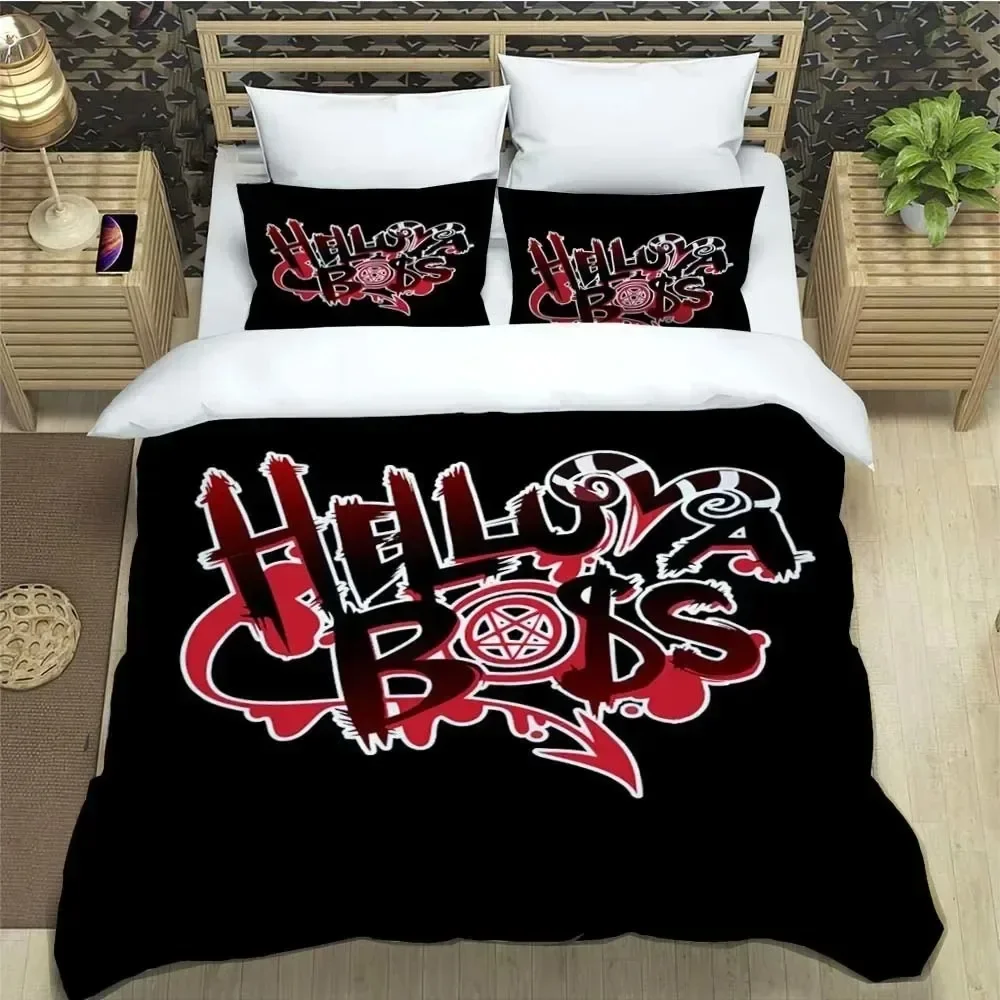 Anime Duvet Cover Pillowcase Bedding Set H-Helluva Boss Adult Boy Girl Bedroom Decoration Children Single Double Large Size