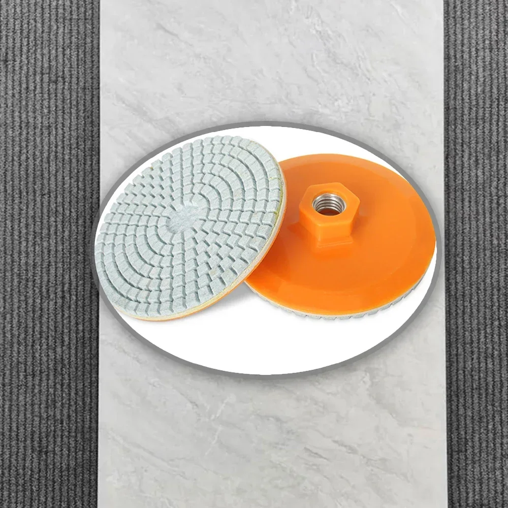 DIY-projecten Oranje kleur diamantpolijstpads Nat en droog polijstschijf Uitgebreide materiaalmompatibiliteit