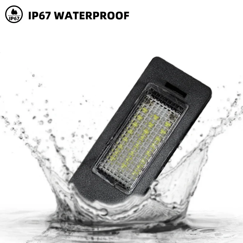 2PCS Car No Error Canbus Led License Number Plate Lights Bulb For Audi A1 A4 B8 A5 S5 A6 S6 A7 Q5 TT TTS 2D For VW 6000K White