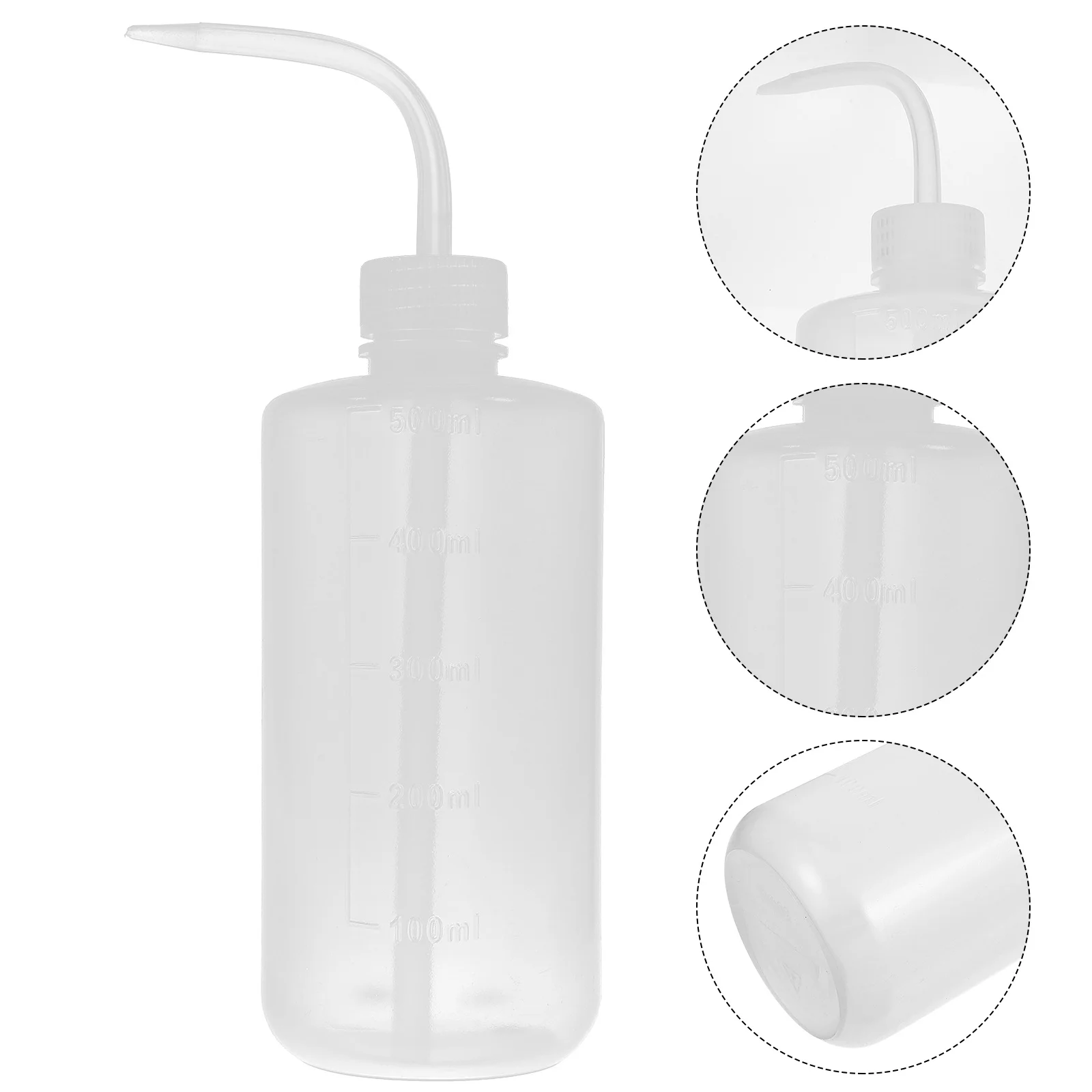 Refillable Plastic Washing Clear Scale Graduated For Hairdressing Salon Empty Squeeze Bottle Shampoo Lotion Liquid