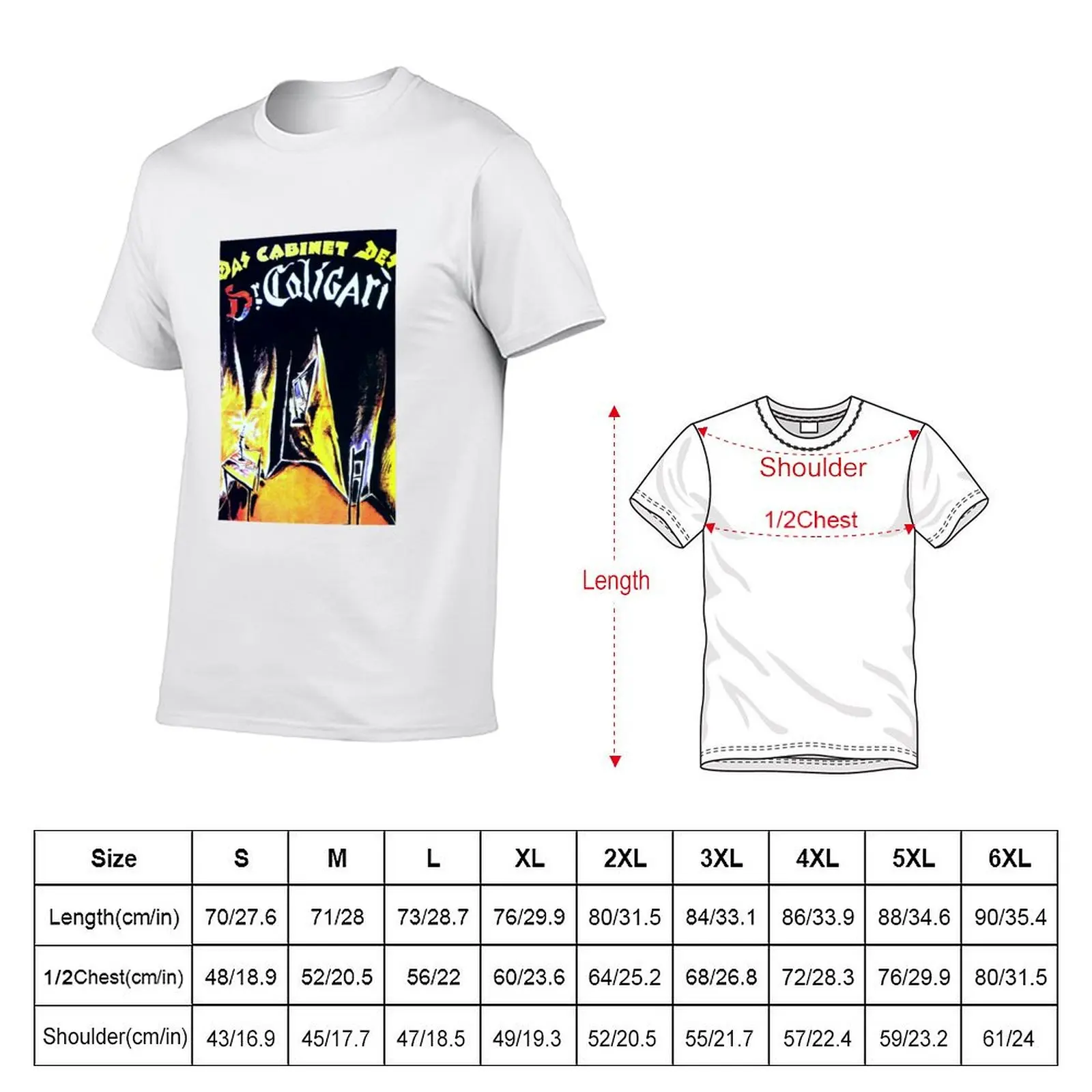 shirt Poster man shirt cotton heavy With Caligari t cotton T-Shirt Chair t man