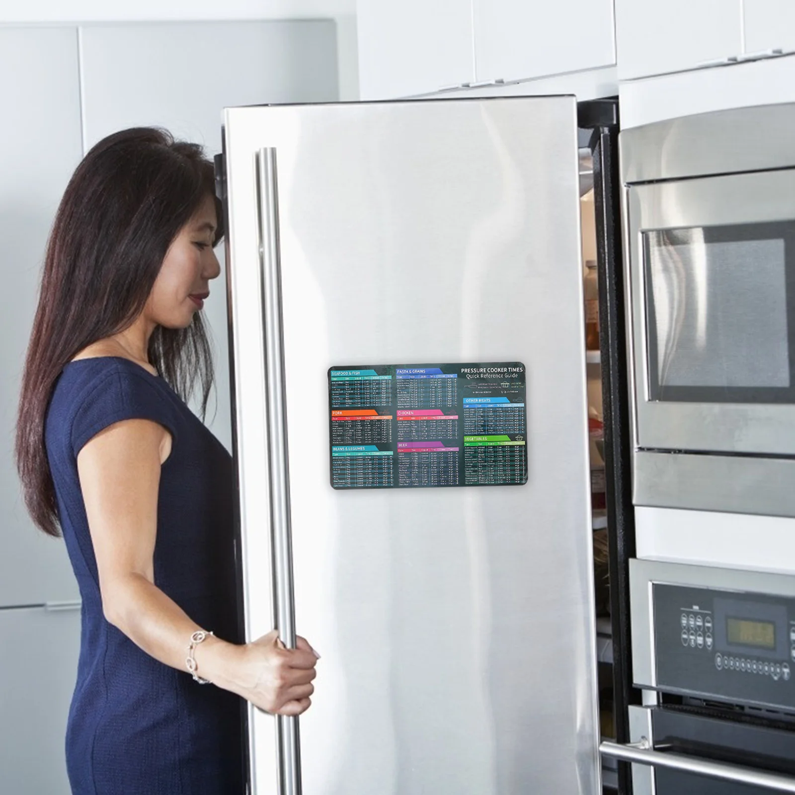 

2Pcs Cooking Time Magnetic Stickers Instant Cooking Pot Decal Pressure Cooker Sheet Refrigerator Magnet Kitchen Helper