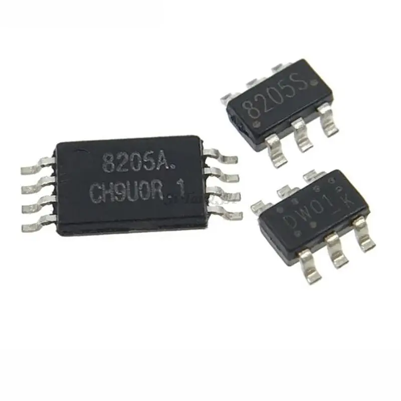 Si Tai&SH 20 قطعة DW01 + 8205A MSOP-8 (10 قطعة FS8205A + 10 قطعة DW01 ) FS8205 FS8205S 8205S SOP23-6