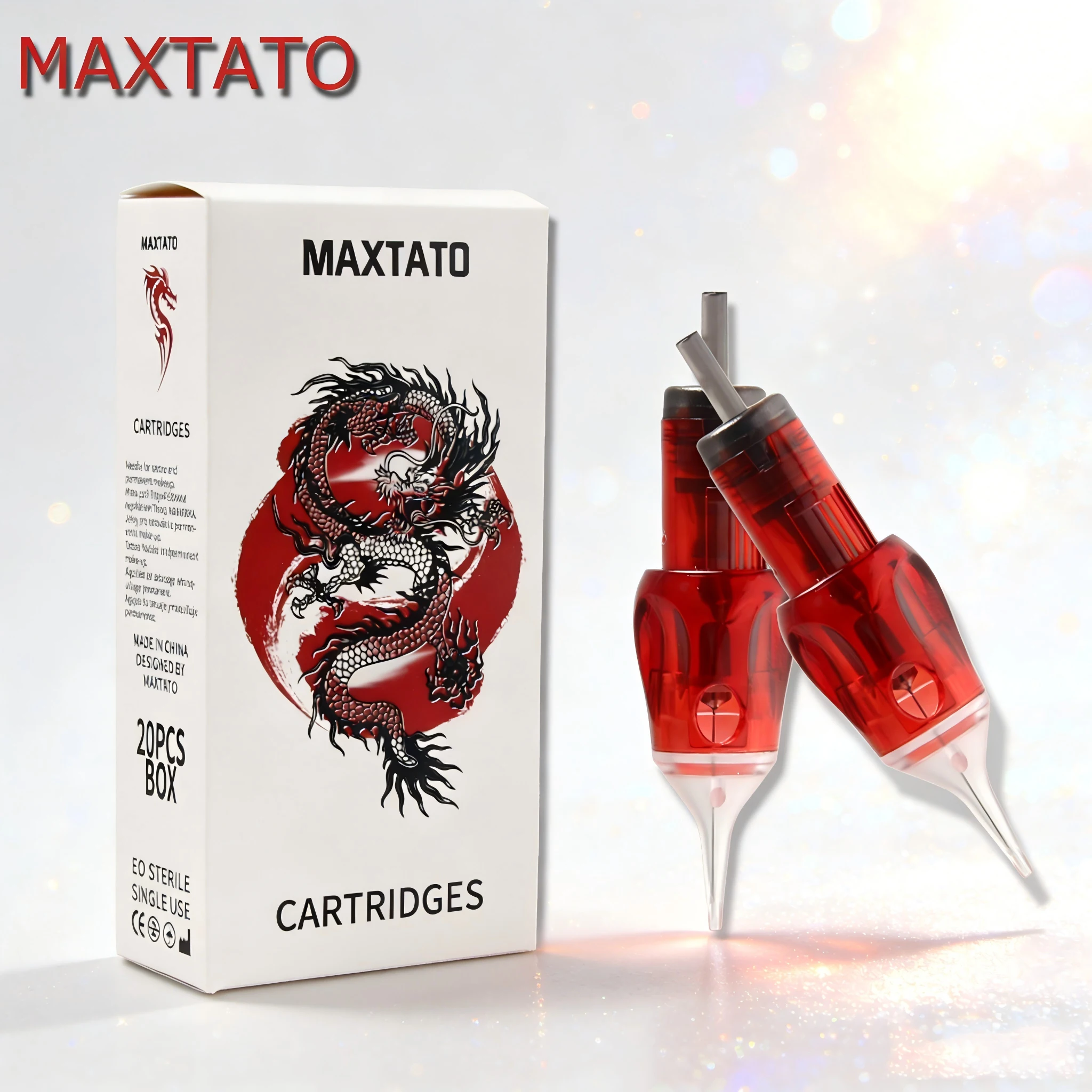 

Иглы для татуировок Maxtattoo, 20 шт./уп., картриджи SMP 0503RL, 0603RL, 0803RL, одноразовые, с мембраной, стерилизованные, для тату-машинок.