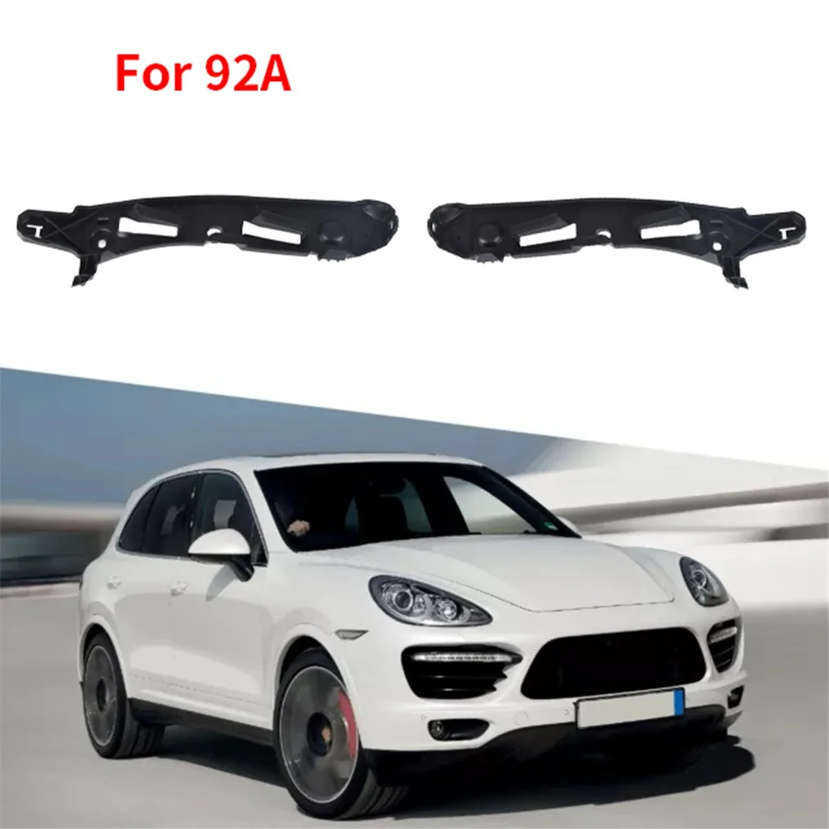 1 Pair R&L Front Bumper Bracket Bumper Protection Retainer 95850504901 95850505001 for Porsche Cayenne 92A 2011-2017