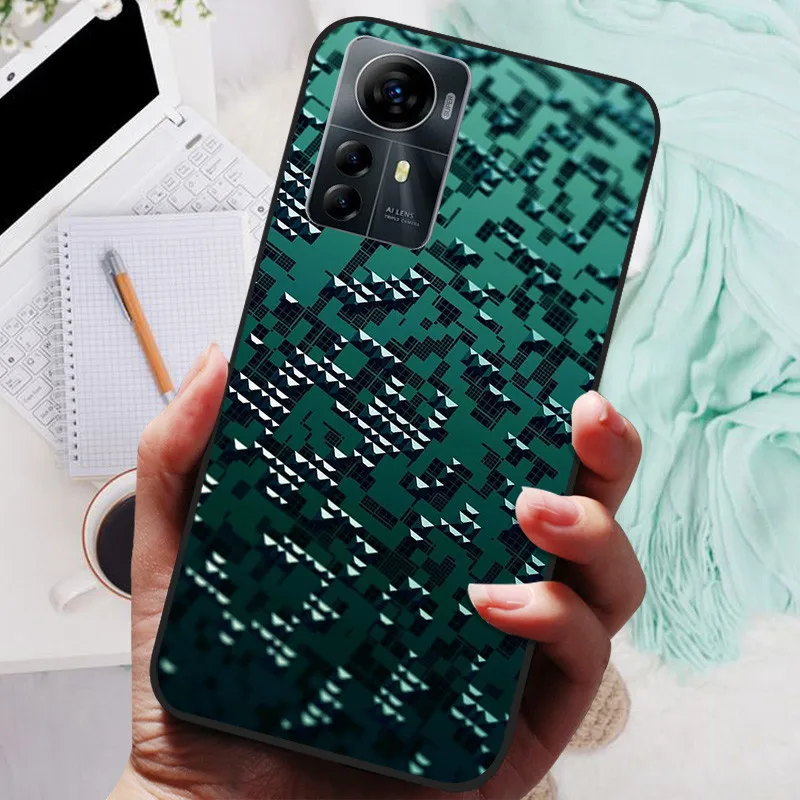 For ZTE Blade V41 Smart Case A7050 Silicone Soft Lions Cat Black Bumper Funda Coque for ZTE V41 Smart Protective Bag V41Smart