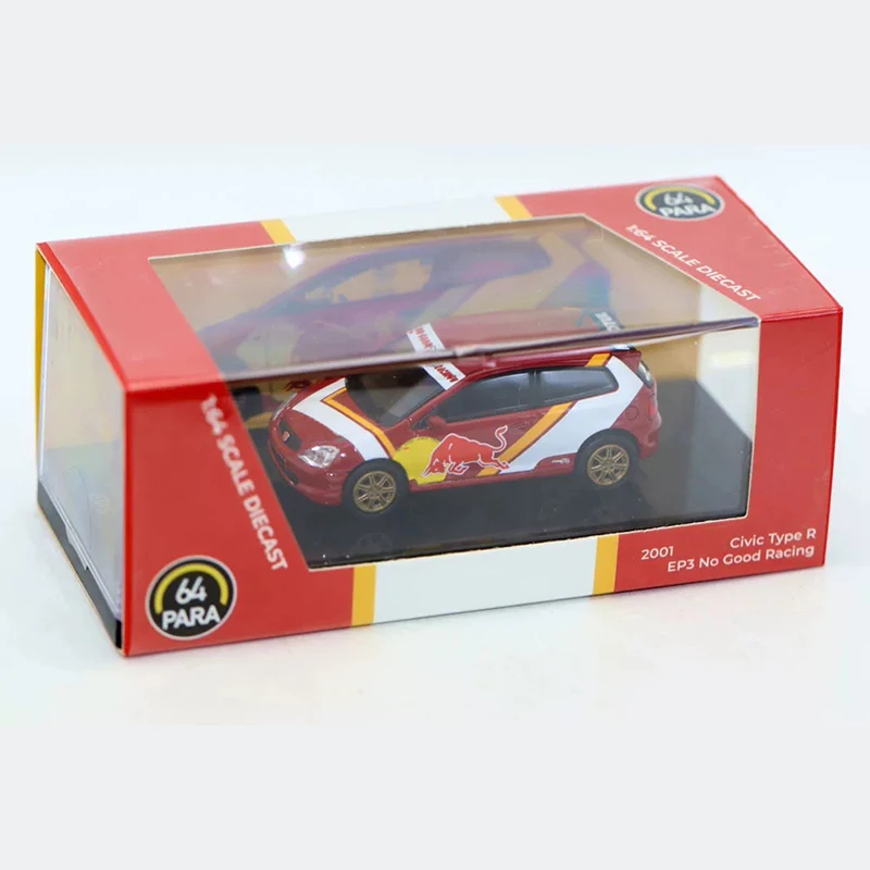 Para64 1/64 Scale Civic Type R EP3 Alloy Car Model Classics Adult Souvenir Gift Static Display